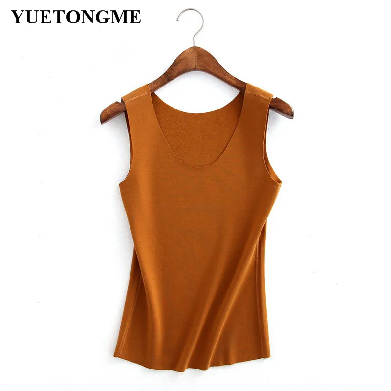 

YUETONGME Crop Tops Women 2018 autumn winter Camisole Women tank top Sexy women Tank Tops Top Vest fitness femme t shirt