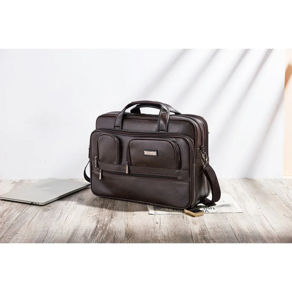 Мужской портфель BOSTANTEN, кожаная сумка, 16,5 Дюймов, сумка для ноутбука, большая вместительность, для путешествий, деловая сумка на плечо, мужской портфель для ноутбука