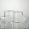 120ml 200ml 400ml Empty Transparent PS Plastic Jar Container , Powder Pot Tin , Cream Bottle Can Cosmetic Packaging 12PC/LOT ► Photo 1/6