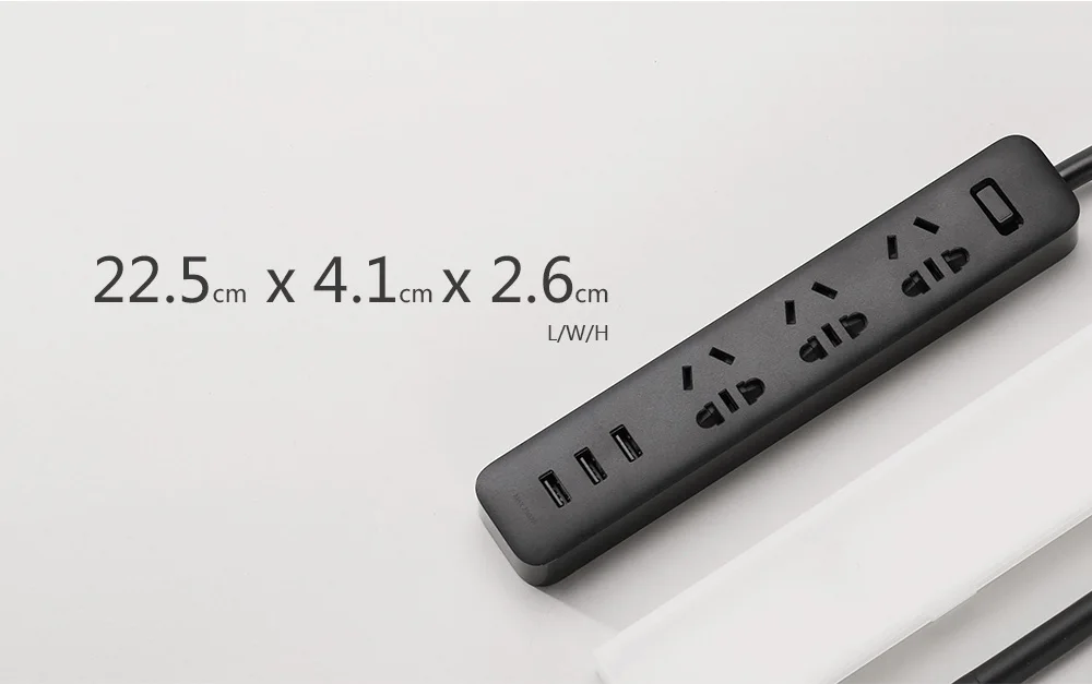 Xiaomi power Strip быстрая Портативная зарядка с 3 умными USB штекерами и 3 стандартными гнездами поддержка 2A быстрой вилки для зарядки