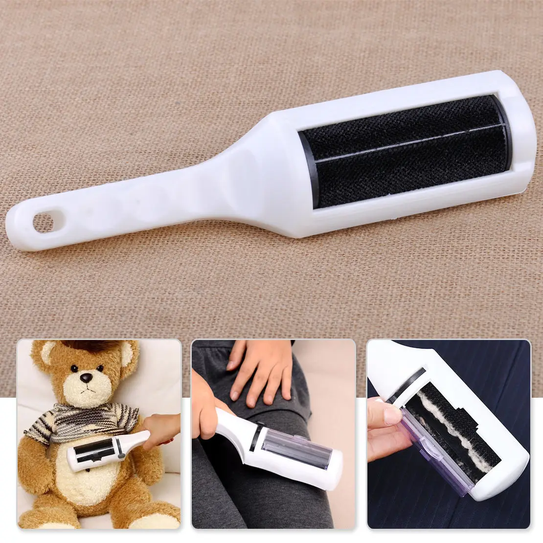 

Electrostatic Static Cloth Lint Dust Pets Cat Hair Cleaner Remover Brush Sweeper
