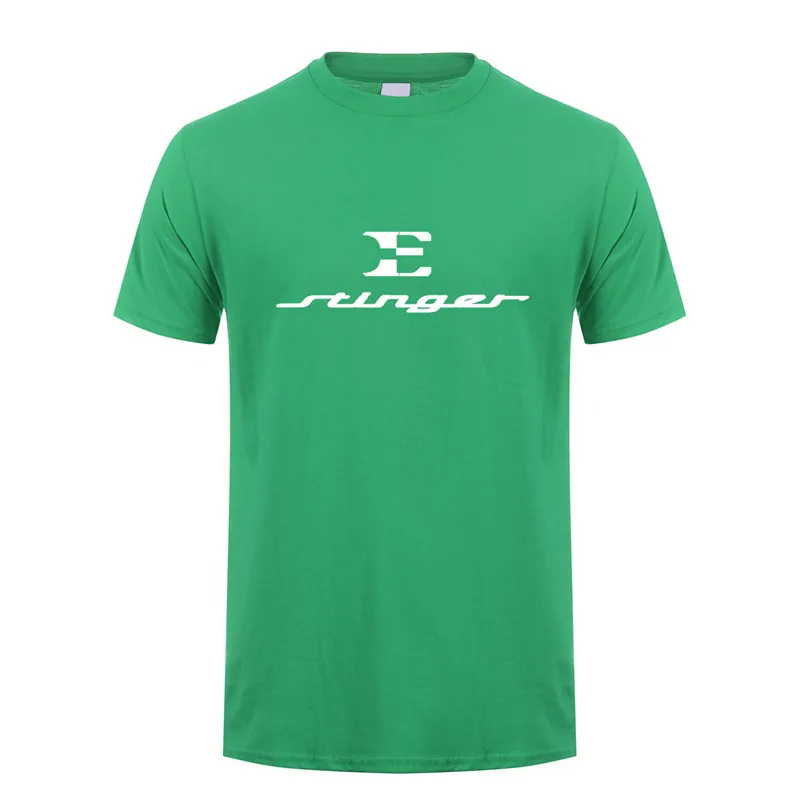 Irish Green Kia Stinger футболка Летняя футболка с коротким рукавом мужская футболка Топы футболки LH-071 - Цвет: Irish Green