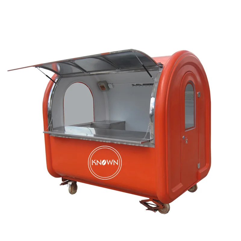 

CE approved 2.2cm mobile fast food trailer cart for Europe support customization