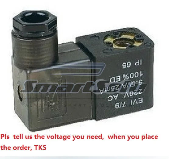 Free Shipping ?PCS Electric DIN solenoid Coils DC12V for pneumatic Solenoid Valve 4V210-06 or 4V210-08 DC24V AC11-0V AC220V |
