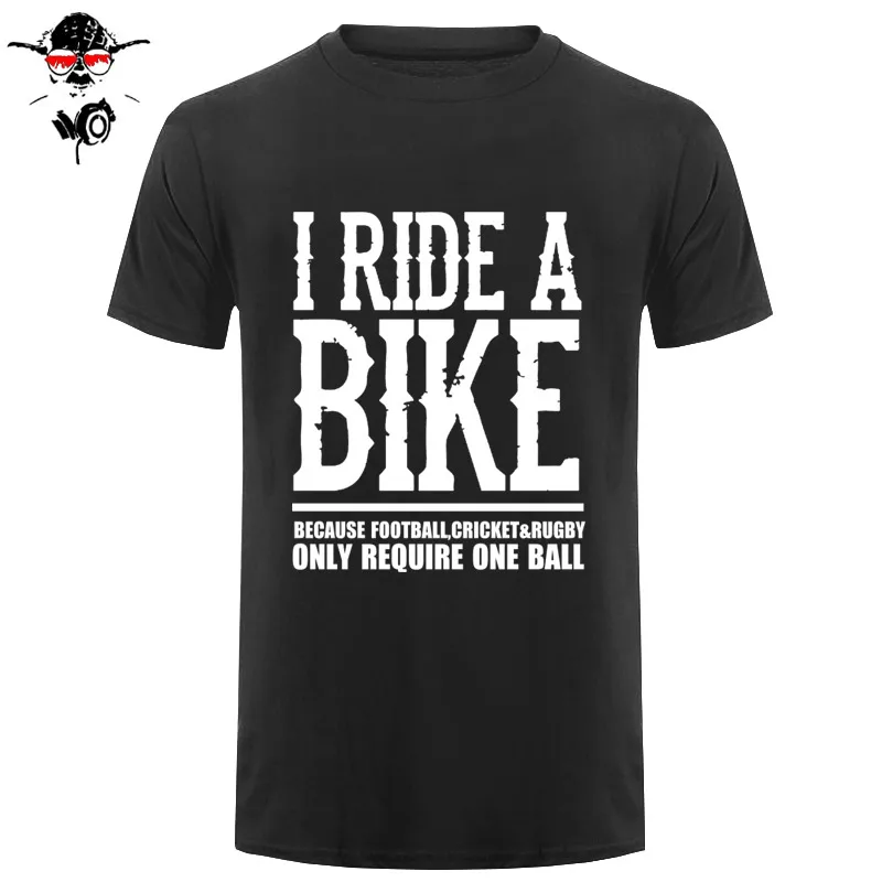 Men T Shirt Custom T Shirts Online Crew Neck Men Novelty Short I Ride A Biker Gift For Dad Fathers Day Superbike Tees Black