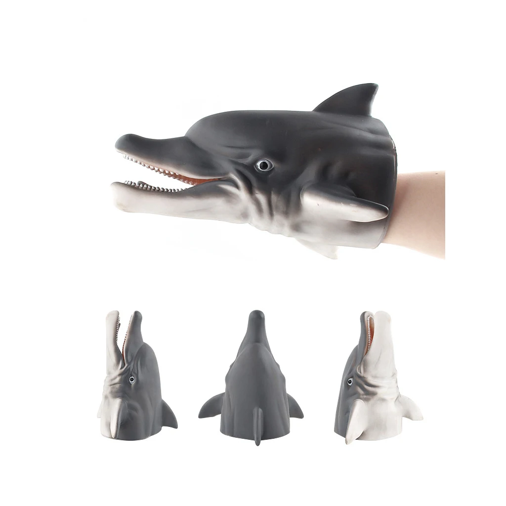 Simulation Zoo/ Farm Animal Head Model Hand Puppet Halloween Christmas Gift for Kids Children