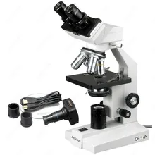Binocular Compound Microscope–AmScope Supplies New Binocular Compound Microscope 1000X + 1.3MP Camera