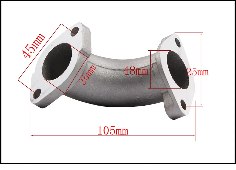 Грязи Велосипед ATV Карбюратор 56-2 впускной коллектор трубы высокого качества алюминиевый впускной коллектор трубы для Lifan YinXiang двигатель JQ-103
