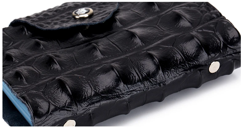 Lomelobo Split Leather Card Holders Men & Women Alligator Pattern Passport bag Credit ID Cards Holder 26 card slots Cards Wallet 2019 HCL400 Details (15)