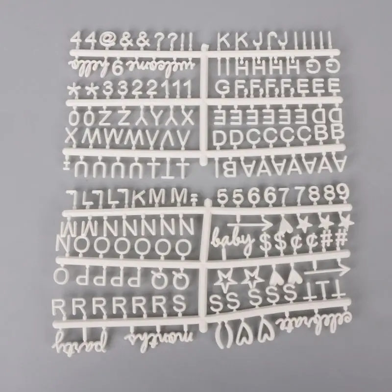 Wuweiwei12 2Pc Characters for Felt Letter Board Used As Photo Clips for Changeable Letter Board 