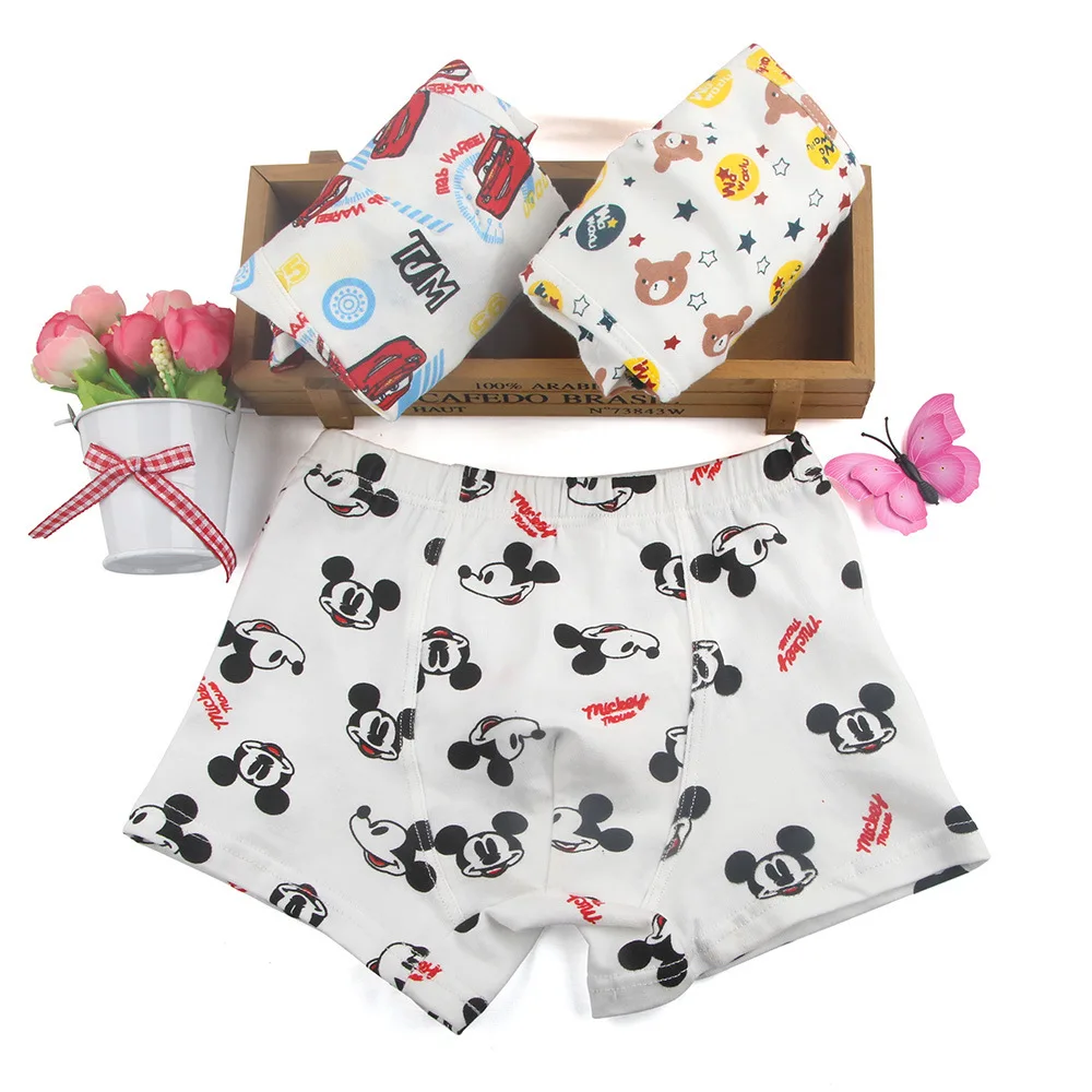 

3pcs/Lot Children Girls Cartoon Mickey Cute boys boy Underwear Kids Cozy Cotton Underpants Infant Baby Girl Panties Boxer Briefs