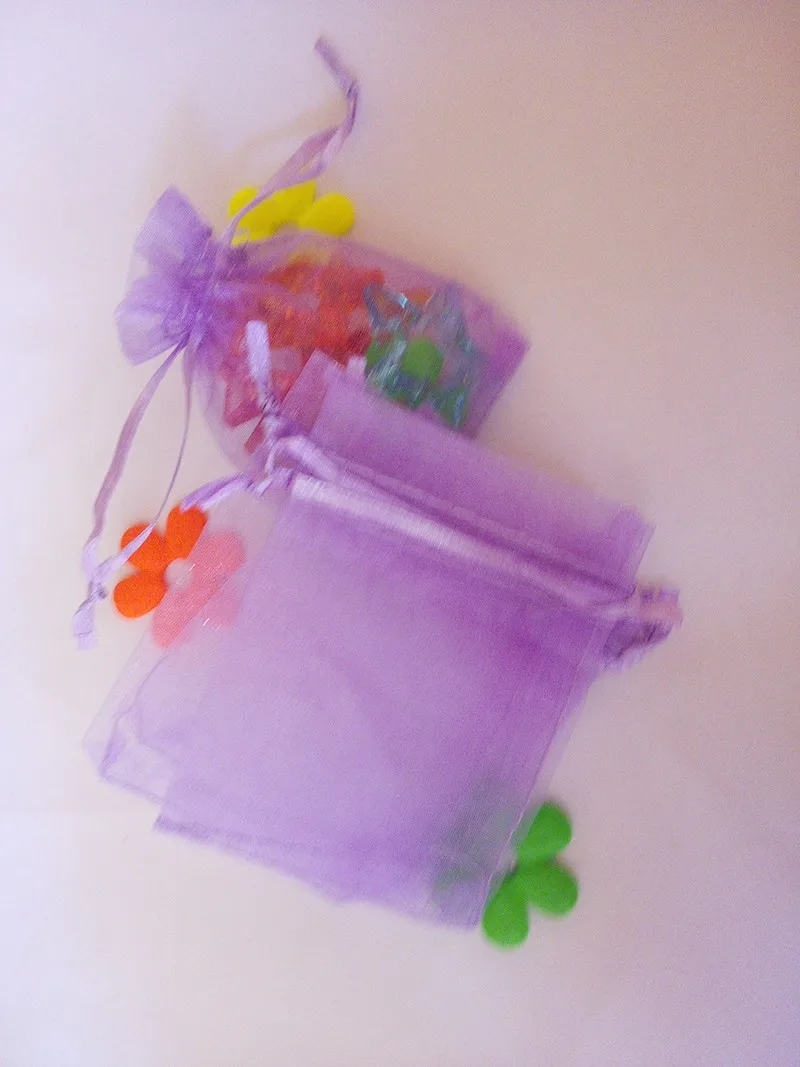 500 шт 30*40 см светло-фиолетовая подарочная Сумка из органзы стенд для ювелирных украшений сумки Сумка на шнурке для браслета/ожерелья Мини сумка из пряжи