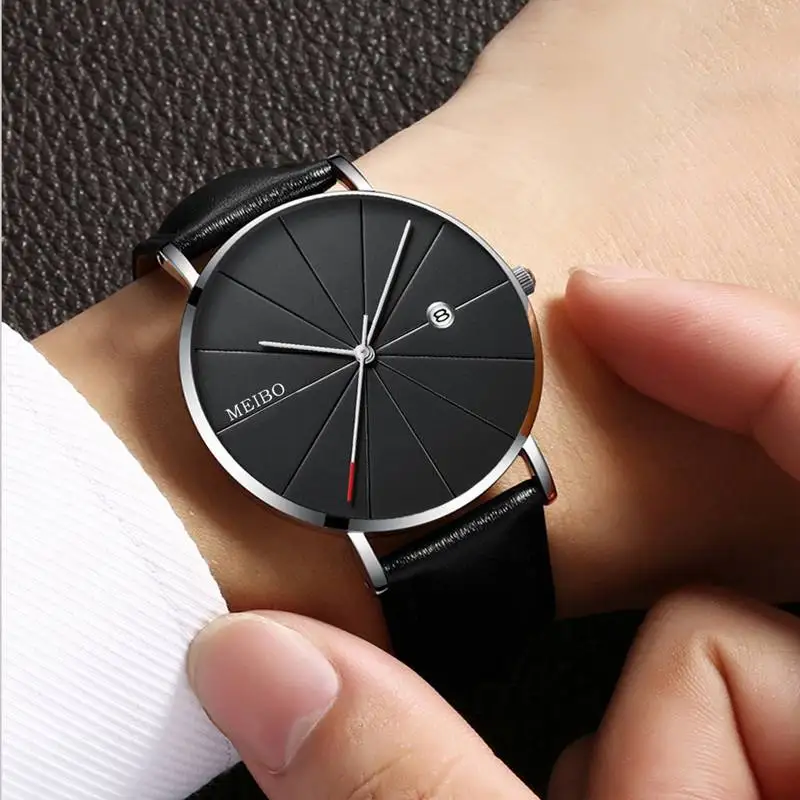Relogio Masculino Watches Men Luxury Brand Ultra-thin Complete Calendar Leather Watch Men's Watch erkek kol saati reloj hombre Relogio Masculino Watches Men Luxury Brand Ultra-thin Complete Calendar Leather Watch Men's Watch erkek kol saati reloj hombre