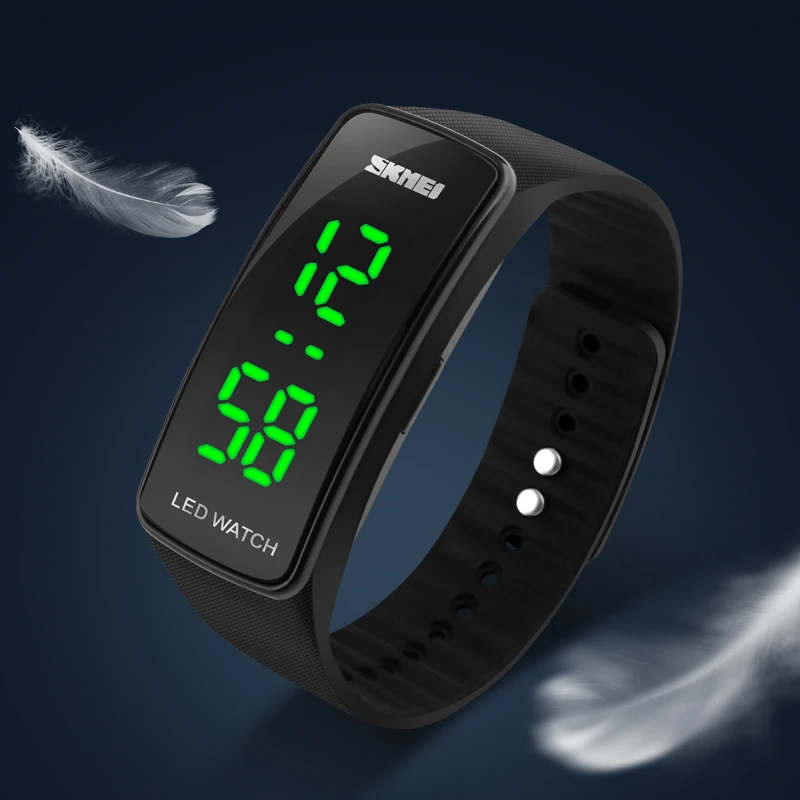 

SKMEI 1119 Sports Watches Women Fashion Casual LED Digital Wristwatches Silicon Strap Complete Calendar Relogio Feminino