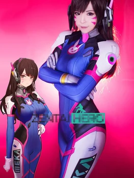 

D.VA OW Flexible Uniforms Cosplay Costume Free Shipping