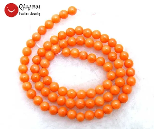 Купить qingmos оранжевые шарики для изготовления ювелирных изделий картинки