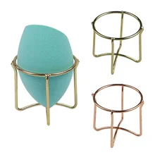4.5cm 1 Pc Makeup Power Puff Rack Sponge Holder Beauty Makeup Blender Storage Rack Sponge Drying Powder Puff Stand Metal Holder 2 pcs makeup sponge holder drying stand