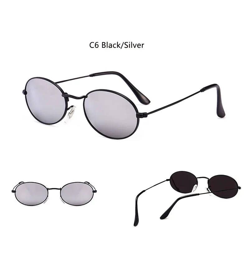 Классические винтажные Овальные Солнцезащитные очки женские/мужские роскошные 90s дизайнерские солнцезащитные очки Симпатичные хип хоп винтажные очки в ретро стиле