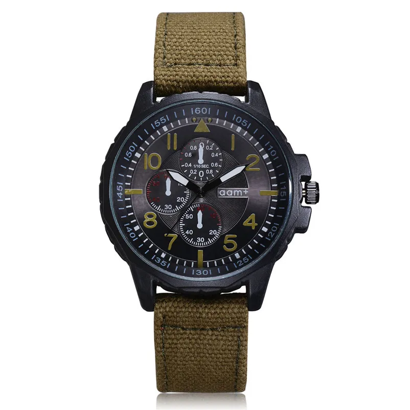 High Quality Watch Men's Quartz Movement Army Watch Six pin dial Sport