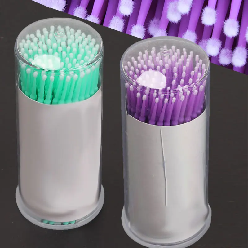 

100pcs/lot Durable Micro Disposable Eyelash Extension Individual Applicators Mascara Brush For Women Eyelash Glue Cleaning H7JP