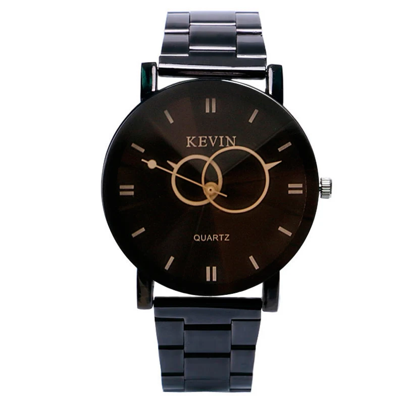 

YISUYA New Arrival Fashion Bracelet Circles Dial Design Black Stainless Steel Strap Gift Birthday Christmas Gift Women Reloje
