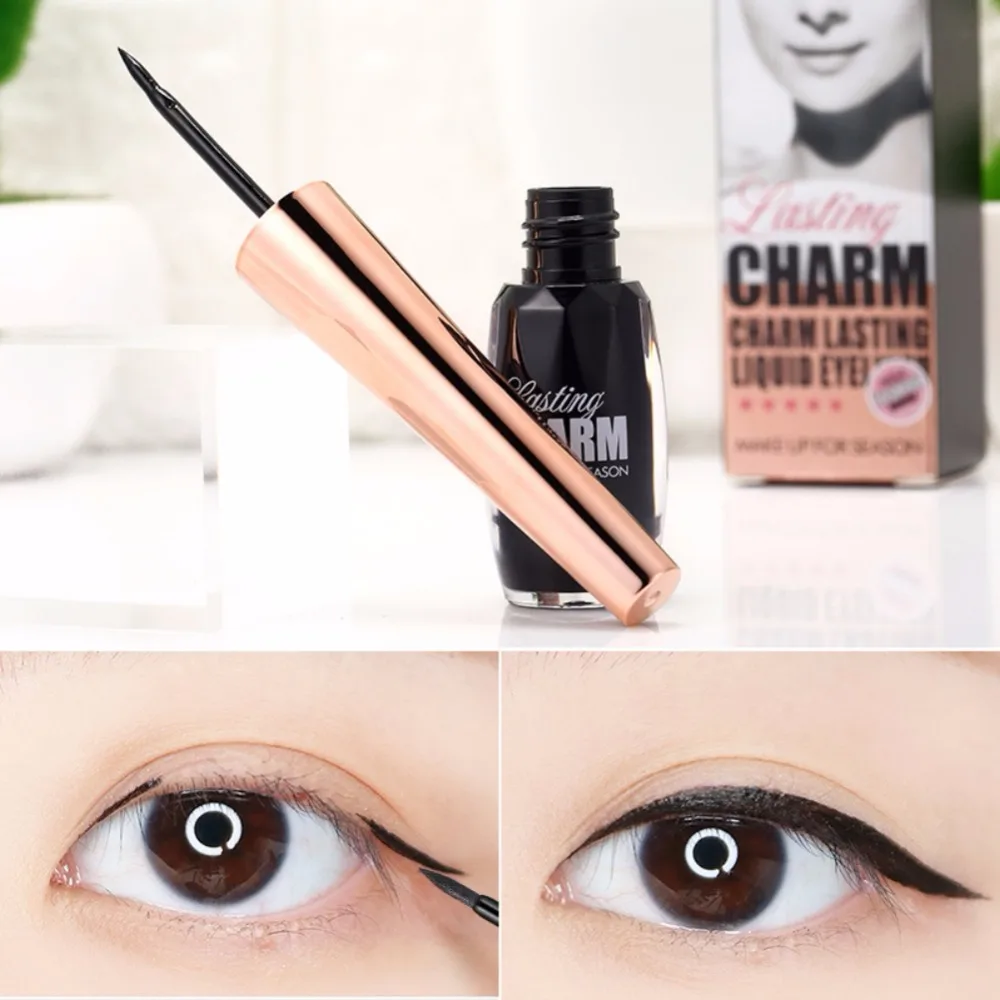 Quick-Drying Makeup Liquid Eyeliner Waterproof Ultra-Pigment Long Lasting Eyeliner Liquid Eyeliner Anti-Smudge Eyeliner