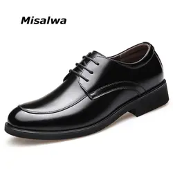 Misalwa/Новинка 2019 года, Мужские модельные туфли, мужские деловые туфли, классические роскошные мужские туфли-оксфорды, обувь под костюм