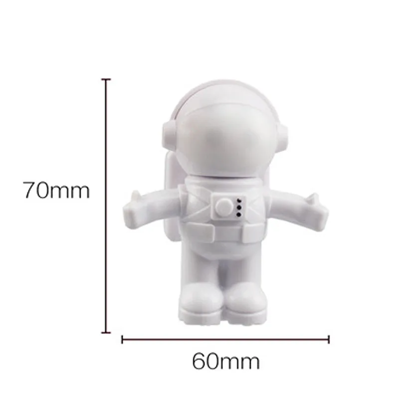 Подарочный ночник мини USB Гибкий космонавт астронавт светодиодный гибкий usb-светильник для ноутбук Laptop персональный компьютер