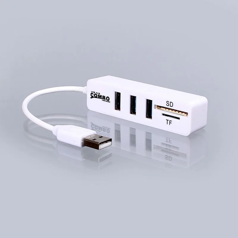 Новинка комбинированный комплект с 3 USB 2 0 концентраторами MicroSD SD TF MicroUSB