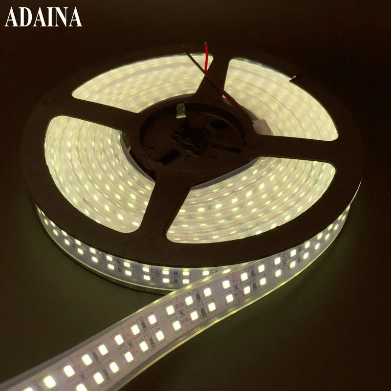 Светодиодная лента SMD2835 240 чипов/м 5 м/лот IP 65 12 В постоянного тока Диодная