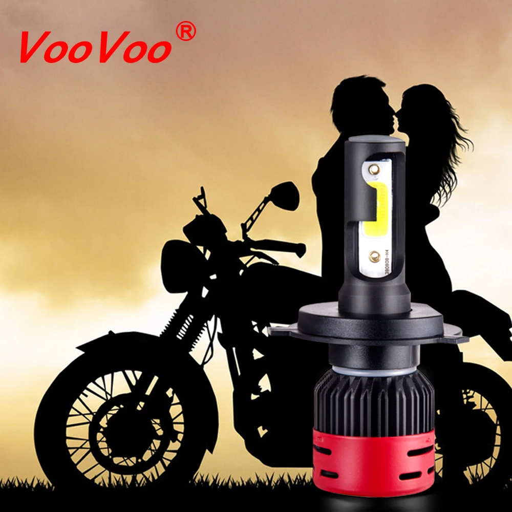 VooVoo H4 светодиодный светильник для мотоцикла, скутера, лампа для мотоцикла, H4 светодиодный головной светильник для мотоцикла, HS1, мопед, светильник, лампы, Мото Аксессуары, DC 12 В