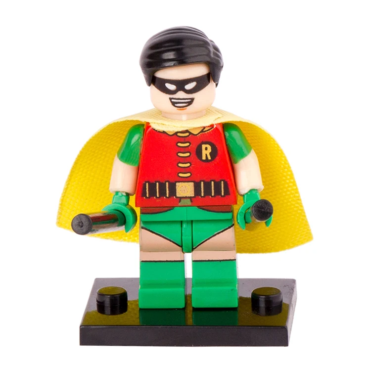 

Single Sale DC Super Heroes Robin diy figures Building Blocks Batman Superhero Set Models Bricks Figures For Kids Toys