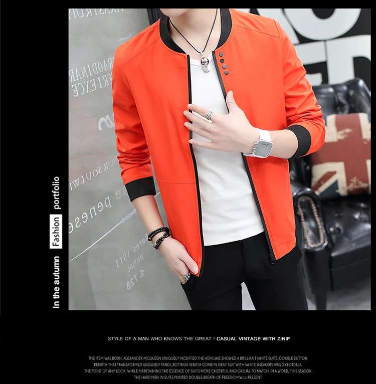 Fall 2019 pure color collar jacket type teenagers cultivate one's morality Casual jacket