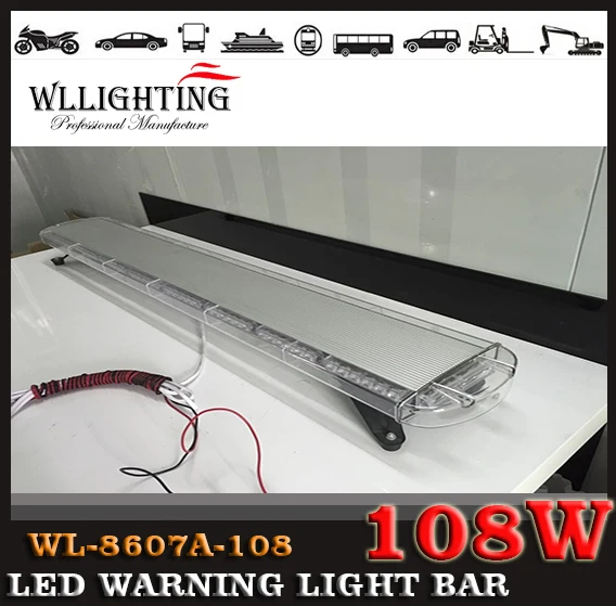 12V - 24V Universal 53Inchfree shipping 108 LED Emergency Warning Light Long Light ambulance lightbar Flashing Light Bar blue 12V - 24V Universal 53Inchfree shipping 108 LED Emergency Warning Light Long Light ambulance lightbar Flashing Light Bar blue