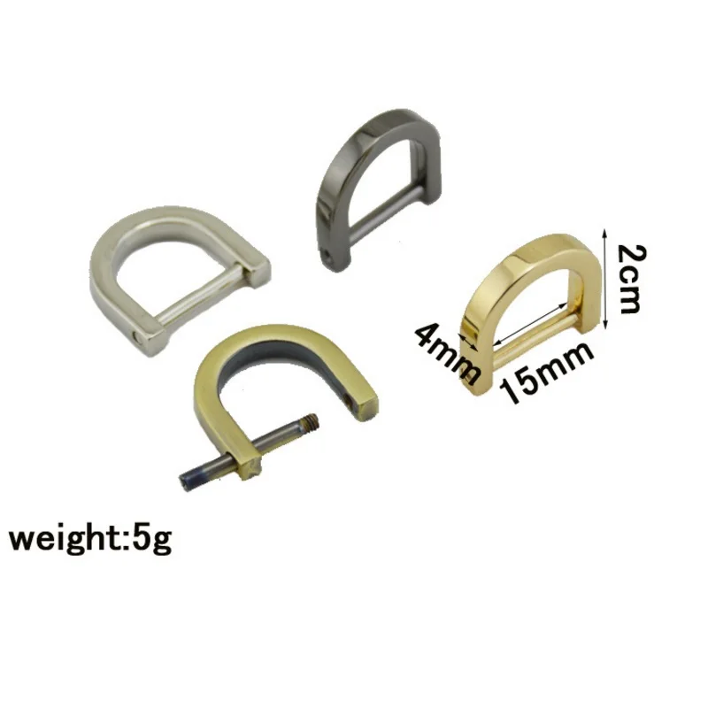 Купить 100pcs/lotMetal Detachable open screw Dee D Ring buckle shackle clasp for Leather Bag strap belt handle shoulder webbing  Багаж и сумки | Bag Parts  Accessories (32997205026)