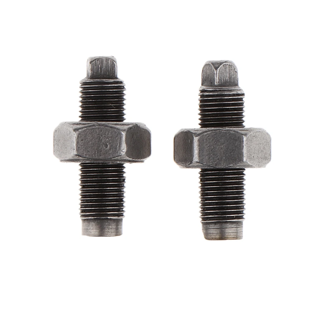 2 Pcs 0.7 Inch Aluminum Alloy Engine Valve Adjusting Screws With Nuts for 50-125cc ATV / Dirt Bike / Motorycles