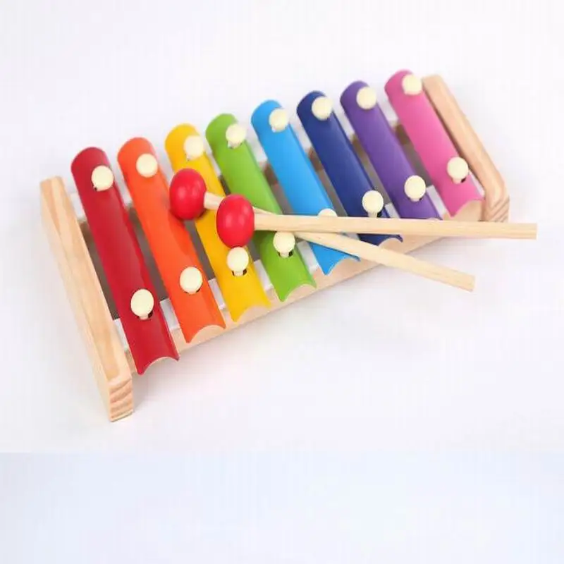

Learning Education Wooden Xylophone For Children Kid Musical Toys Xylophone Wisdom Juguetes 8-Note Music Instrument Educational