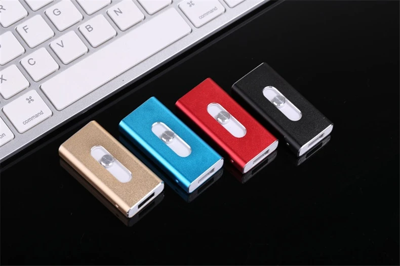 OTG USB флэш-накопитель для iPhone X/8/7/7 Plus/6 Plus/6s/5/SE ipad металла Pendrive HD флеш-накопитель 8 г 16г 32г 64Г 128G Flash Driver