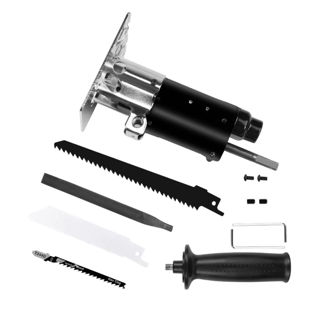 

Reciprocating Saw Attachment Change Electric Drill Into Reciprocating Saw Jig Saw Metal File For Wood Metal Cutting
