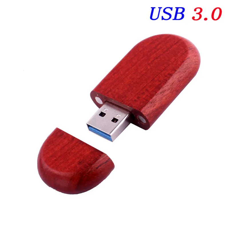 JASTER USB 3,0 высокоскоростной деревянный usb флеш-накопитель 4 ГБ 8 г 16 ГБ 32 ГБ 64 Гб Флешка подарочная карта памяти u-диск гравировка логотипа на заказ - Цвет: Rose wood