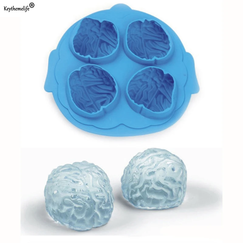 

Creative Silicone Brain Ice Boxes Ice Lattice Mold Pudding Box Ice Cube Mold Ice Tray Kitchen Bar Tools HHY1