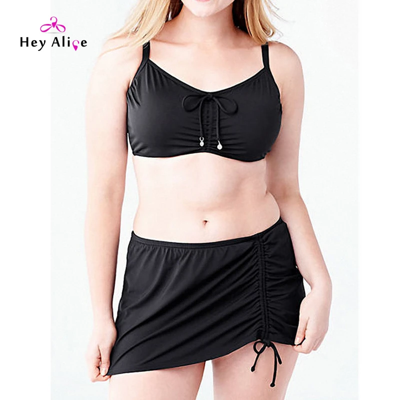 Новый 2016 Бикини Плюс Размер Купальники Женщины Мягкий Push Up 3XL-5XL Сексуальные С