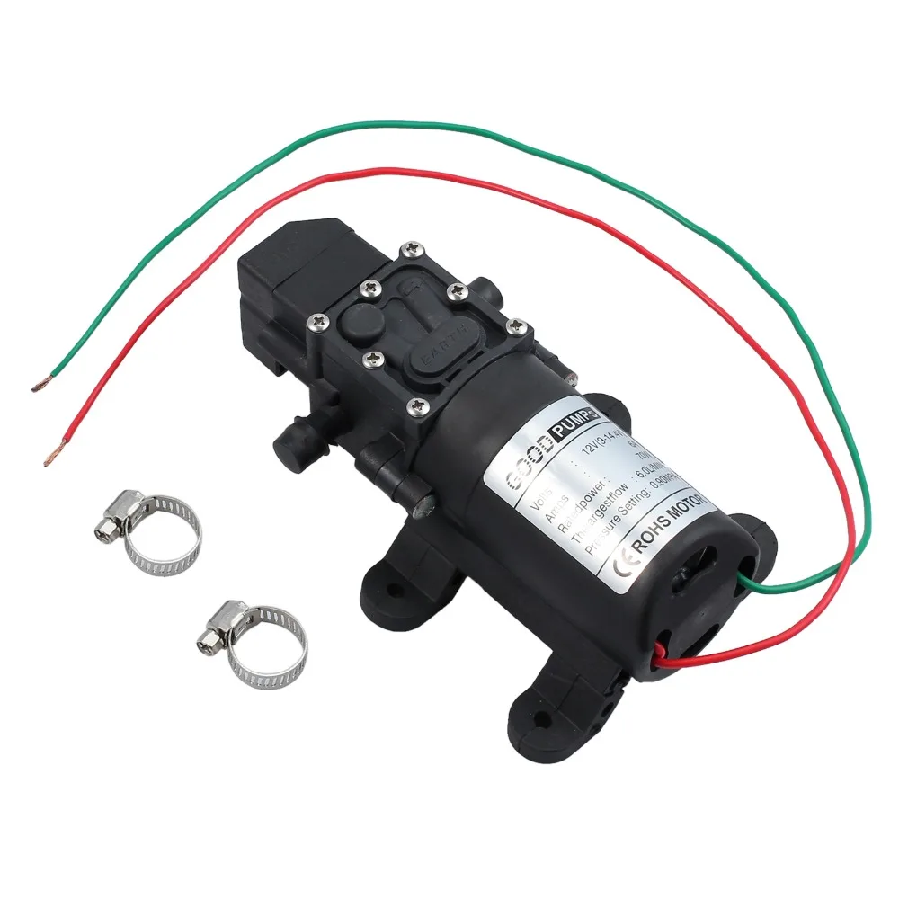 Proster водяной насос с 2 металлическими наконечниками DC 12V 70W 130PSI 6л/мин мембранный