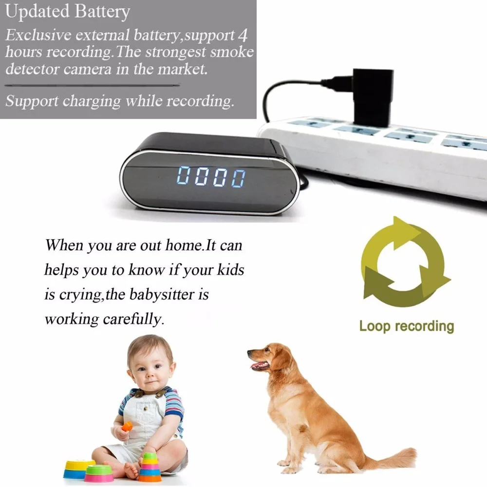 Микро Wi Fi IP камера HD 1080P часы мини видеокамера беспроводной видеорегистратор