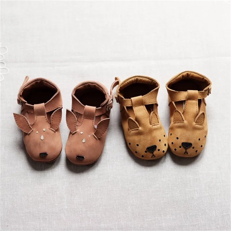 EnkeliBB/детская обувь из кожи с животными Обувь натуральной для новорожденных - Фото №1