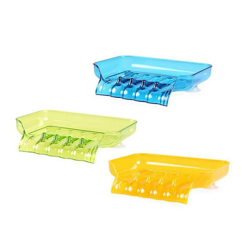 الإبداعية شلال شكل صحن صابون استحمام رف الحمام استنزاف الصابون صندوق تخزين