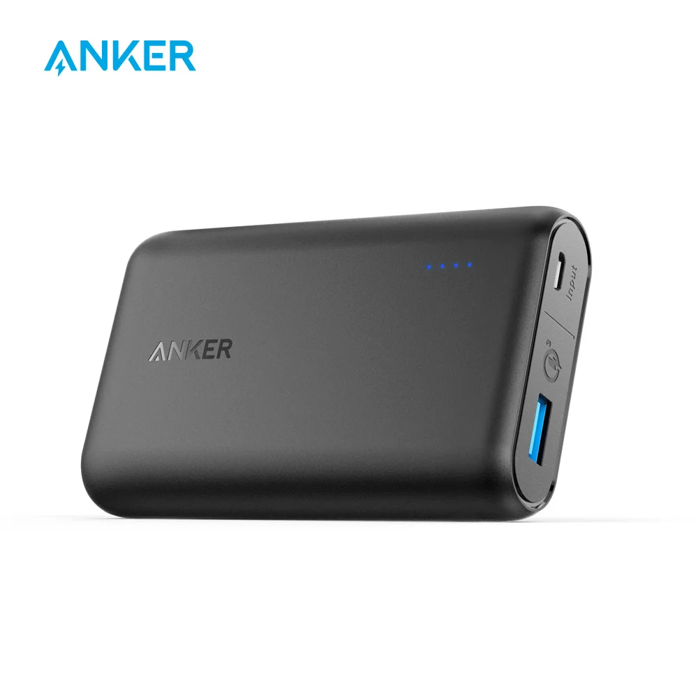 

Anker PowerCore Speed 10000 QC,PowerIQ Qualcomm Quick Charge 3.0 Portable Charger, 10000mAh Power Bank for iPhone Samsung etc