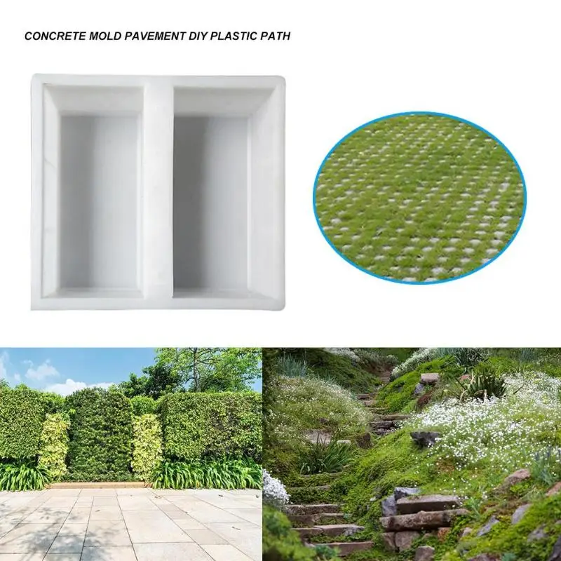 Пластиковая форма для изготовления дорожек для сада, форма для мощения цемента, форма для дорожного бетонного тротуара, форма для патио, форма для дорожного бетона