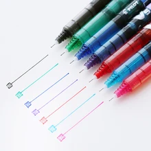 Roller Ball Gel Pen Office School Stationery Pen BX-V5/V7 0.5mm/0.7mm Needle Extra Fine Point Liquid Ink Pen Pilot HI-TECPOINT 7 colors high quality pilot v5 hi tecpoint 0 38 0 5mm needle point extra fine point liquid ink roller ball pen