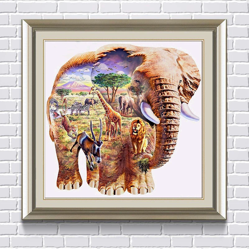 Diamond Embroidery Animal Strange 5D Painting Cross Stitch 3D Mosaic Needlework Crafts Christmas Gift | Дом и сад